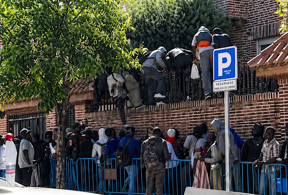Police Prevent Attempted Storming of Gambian Embassy in Madrid Amid Rush for Vulnerability Certificates