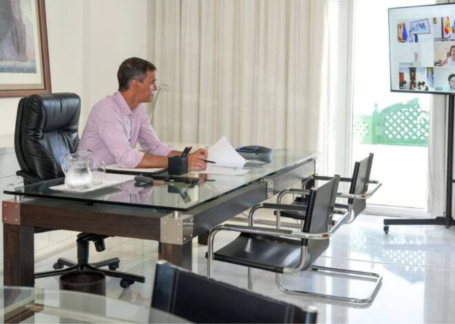 Spanish PM Pedro Sánchez Appears Legless in Ceuta Meeting Image