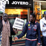 Demonstration Against The Law That Sends Street Vendors To Jail in Madrid.