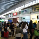 Car rental companies at Barcelona Airport.